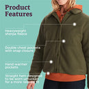 MARMOT WOMEN'S AROS BUTTON-UP JACKET - FLEECE WITH RETRO STYLE - S - NORI - Brand New