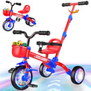 Kkdi 5 in 1 Toddler Bike for 1-3 Year Old, Tricycle with Push Handle - Like New