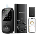 LOCKZO SMART LOCK WITH CAMERA 3-IN-1 WIFI DOORBELL KEYLESS ENTRY DOOR LOCK BLACK - Like New