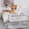 ANGELBLISS BABY BASSINET BEDSIDE SLEEPER EASY FOLDING PORTABLE MATTRESS - BEIGE - Like New