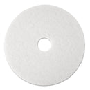 3M™ 4100 SUPER POLISHING FLOOR PADS, 20" DIAMETER, WHITE, BOX OF 5 - Brand New