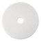 3M™ 4100 SUPER POLISHING FLOOR PADS, 20" DIAMETER, WHITE, BOX OF 5 - Brand New