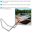 Sunnydaze 10-Foot Portable Steel Hammock Stand, HS10-BL - BLACK - Like New