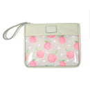 FULTON BAG CO. LEATHERETTE SNACK POUCH SACK 2PK - PEACHES - MINT/PINK - Brand New