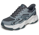 118334 SKECHERS MEN'S BOBS DIEGO FUSION LOOK SNEAKER - SIZE MEN 9 GREY/MULTI - Like New
