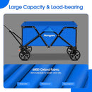 Collapsible Folding Wagon Heavy Duty,Foldable Utility Cart with Wheels,Large - Like New
