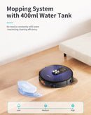 Ecozy LD200B Robot Vacuum and Mop Cleaner with LiDAR Navigation - Blue - Like New