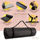 JESSICA SIMPSON YOGA MAT EXTRA THICK PILATES MAT WITH CARRYING STRAP LEOPARD - Brand New