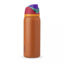 OWALA 32OZ FREESIP STAINLESS STEEL WATER BOTTLE - PLUM/BROWN - Like New