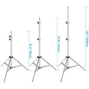 Neewer 2-pack Stainless Steel Light Stand Foldable Heavy Duty 37-79in/95-200in - Brand New