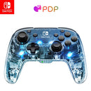 PDP Gaming Afterglow Wireless Nintendo Switch Pro Controller 500-137 - Clear - Like New