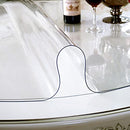 LovePads 2mm Thick Clear Round Table Cover Protector 60 Inch - Clear - Brand New