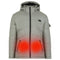 HELIOS – THE HEATED COAT – PAFFUTO STYLE FOR WOMEN - SIZE: XL - GREY/MINT SILVER - Like New