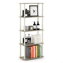 FURINNO 5-TIER BOOK CORNER TOOLLESS OPEN SHELVES ORGANIZATION 17091OK/WH - OAK - Like New