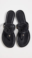 TORY BURCH WOMEN'S MILLER EMBELLISHED SANDALS SIZE: WOMEN 7.5 BLACK - Like New