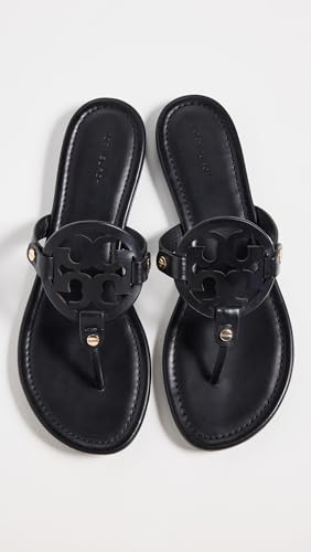 TORY BURCH WOMEN'S MILLER EMBELLISHED SANDALS SIZE: WOMEN 7.5 BLACK - Like New