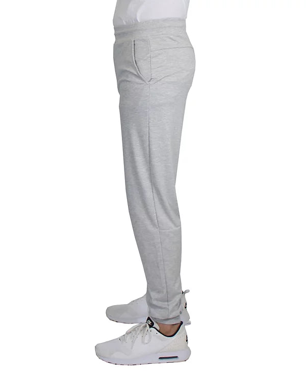 BLUE ICE MEN'S MOISTURE WICKING PERFORMANCE JOGGER SWEATPANTS - S - HEATHER GREY - Brand New