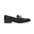 CentroPoint Women's Penny Loafers Low Block Heel Slip-on Flats Size 7.5 Black PU - Brand New