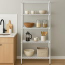 HONEY CAN DO 5-TIER STORAGE SHELVES HOLDS 200 LBS SHF-01573 - WHITE - Like New