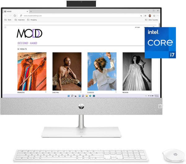 HP Pavilion 23.8" FHD i7-12700T 16GB 256GB SSD + 1TB HDD 24-CA1180 - WHITE - Like New