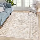 Boho Area Rug 5'x7' Tufted Living Room Rug Large Cotton Farmhouse Rug B0CHJHHMGF - Brand New