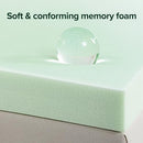 ZINUS 4 INCH GREEN TEA MEMORY FOAM MATTRESS TOPPER KING - GREEN - Brand New