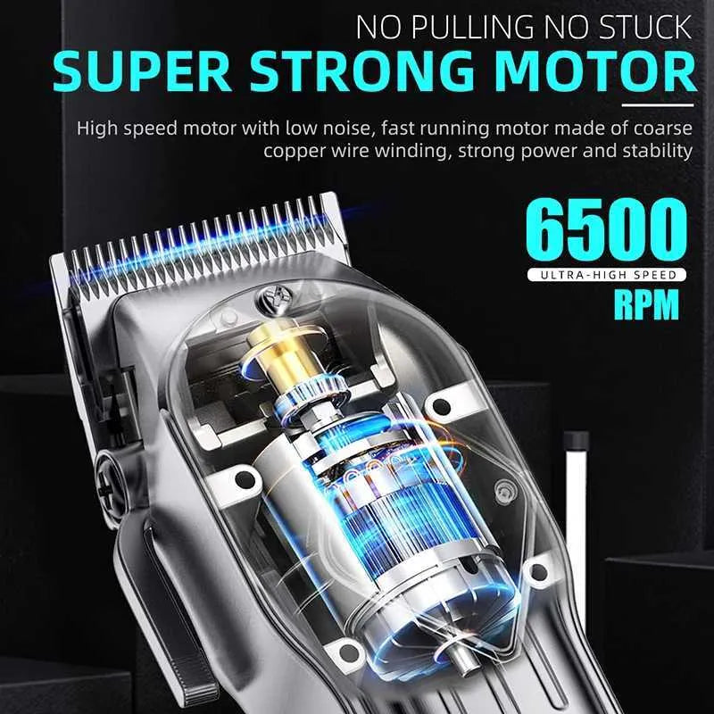 KIKIDO 2IN1 ADJUSTABLE CORDLESS HAIR CUTTING MACHINE FULL METAL 241212 - SILVER - Like New