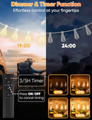 Brightever Outdoor String Lights 200FT LED Patio Lights, CMPC-O60XA - White - Like New