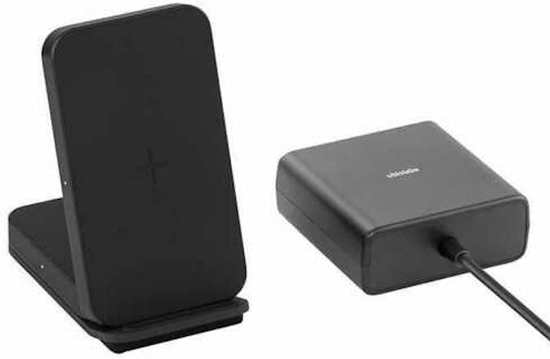 Ubio Labs 2-in-1 Wireless Charging Stand - Black AWC1109 - Scratch & Dent