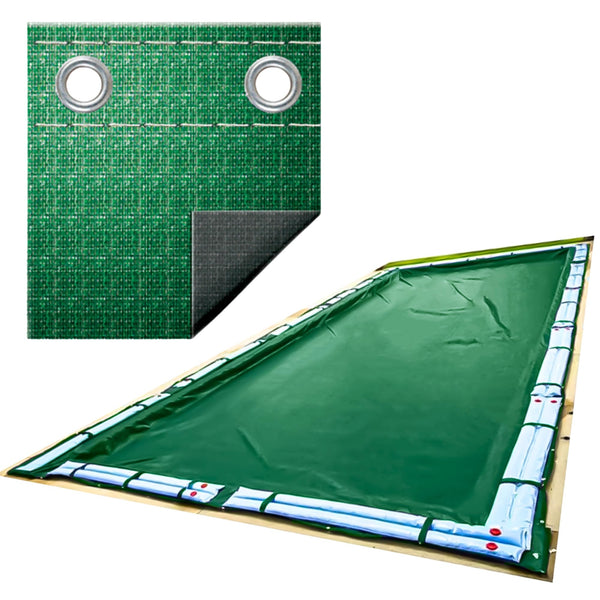 SWIMLINE HYDROTOOLS Supreme Guard Heavy Duty Winter Pool Cover Green/Black - Like New