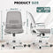 Office Chair Ergonomic Desk Chairs with Lumbar Support and Flip-up Arms Gray - Like New