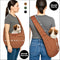 SUSU PET CO. SUSU SMALL DOG CARRIER SLING HANDS-FREE UPTO 9LBS CAMEL BROWN - Like New