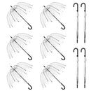 WASING 10 Pack 46 Inch Clear Bubble Umbrellas Wedding Style B07ZT614X2 - Clear - Brand New