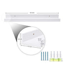 AZSKY 24 Inch Picture Ledge Shelf Floating Shelves Wall Mounted Set of 2 White - Brand New