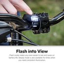 SCHWINN QUICK WRAP BIKE REAR LIGHT TOOL FREE BRIGHTNESS SW79070A - BLACK - Brand New