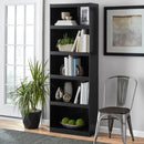 MAINSTAYS FRAMED 5-SHELF BOOKCASE - TRUE BLACK OAK - Like New