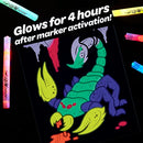 CRAYOLA GLOW FUSION GLOW IN THE DARK COLORING SET MARKERS - 74-7492 - Like New