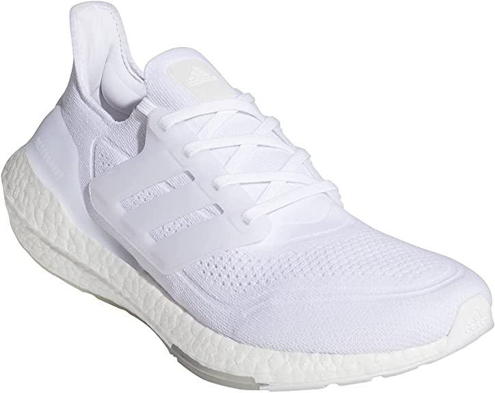 FY0379 Adidas Men's Ultraboost 21 Running Shoe White/White/Grey Size 9 Like New