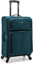 U.S. TRAVELER Anzio Softside Expandable Spinner Luggage Medium 26" - TEAL - Like New