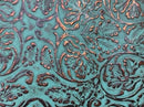 Southwestern Equine OrthoRide Saddle Pad, Black with Turquoise Bloom - 31"x32" - Brand New