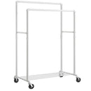 SONGMICS Heavy-Duty Clothes Rack, Double-Rod Clothing Rack for Hanging Clothes - Like New
