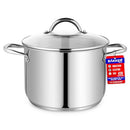 Bakken-Swiss Deluxe 8-Quart Stainless Steel Stockpot w/Tempered Glass Lid - Like New
