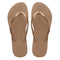 HAVAIANAS WOMEN'S SLIM SEASON FLIP FLOP - SIZE: WOMEN 6 (EU W37/38) - ROSE GOLD - Brand New