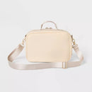 ALL IN MOTION FAUX NEOPRENE LUNCH TOTE - CREAM - Brand New