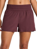 REEBOK WOMEN'S SPRINTER ZIP RUNNING 3” SHORT SIZE: WOMEN L - FUDGE - Brand New
