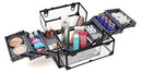 Caboodles Rainbow Rad Neat Freak Makeup Organizer Black Trim Rainbow Jacquard - Brand New