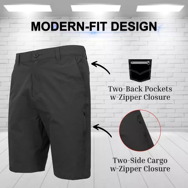 BLUE ROCK JUMP START MEN’S 6-POCKET ALL MOTION STRETCH UTILITY SIZE 36 - BLACK - Like New