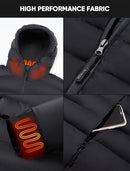 ORRNIKKO Womens Heated Jacket with Battery Pack 12V 20000mAh MEDIUM, BLACK - Brand New