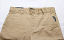 JUMP START MEN'S 4-WAY STRETCH FABRIC BUTTONED SHORTS - SIZE: MEN 14 - KHAKI - Brand New