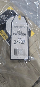 AUTHENTIC STRETCH LASTING FIT & COMFORT PANTS - SIZE: MEN 34X32 - KHAKI - Like New